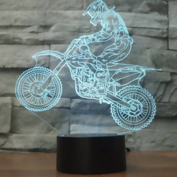 Lampara 3D Motocross