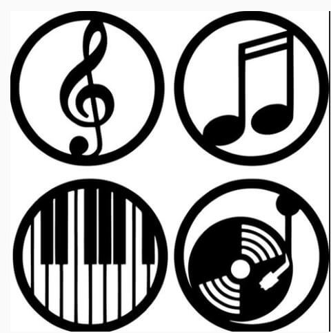 Cuadro Musica 4 unidades