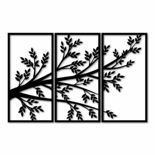 Cuadro Árbol 3 cuadros inclinado